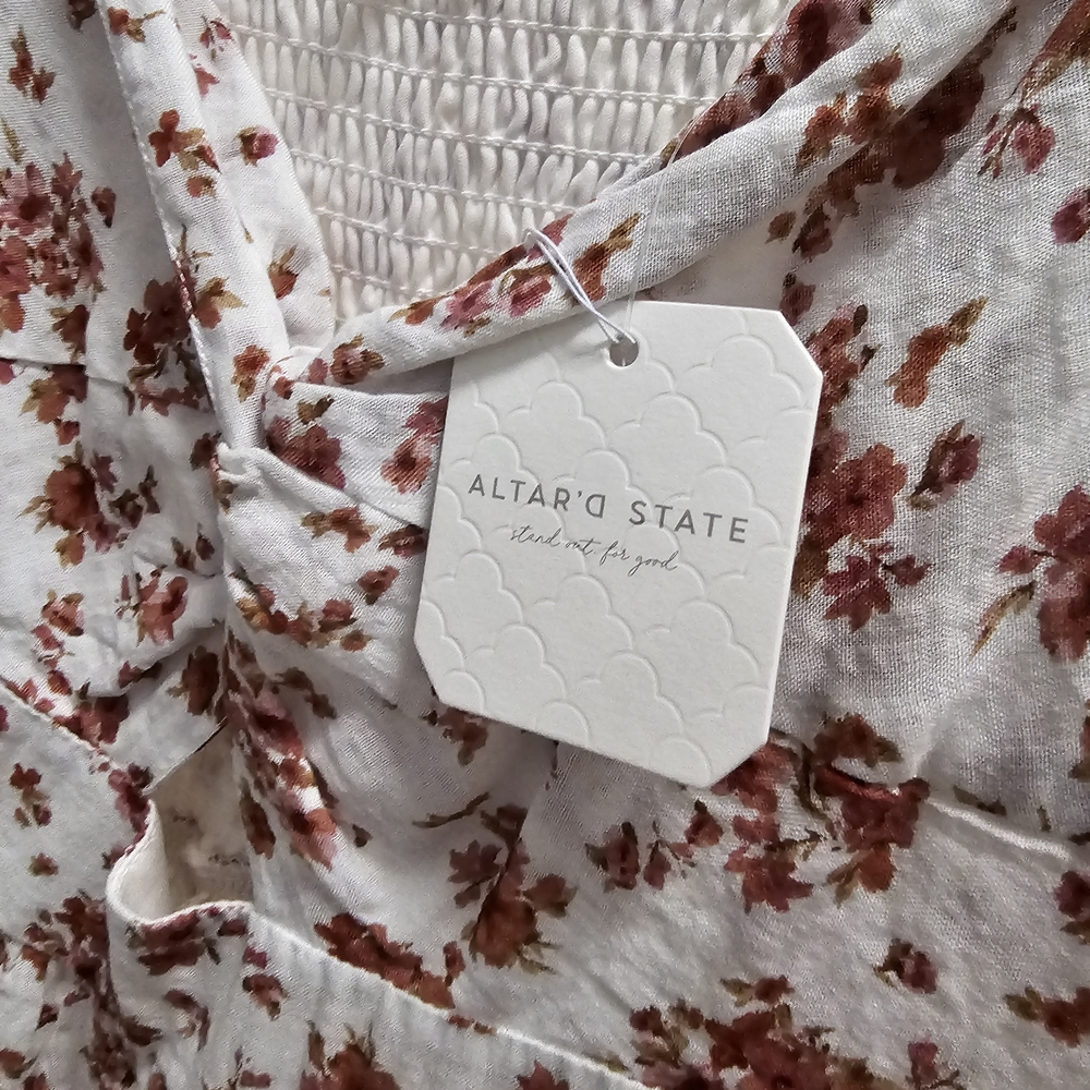 Altar'd State Floral Smocked Dress - Picture 4 of 6